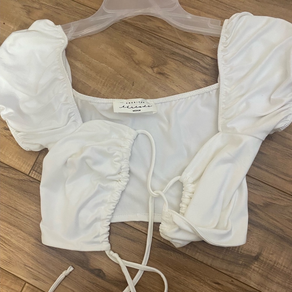 White off the shoulders top